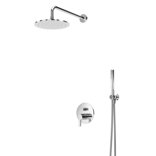 Sistem de dus incastrat BRUMA LEAF crom