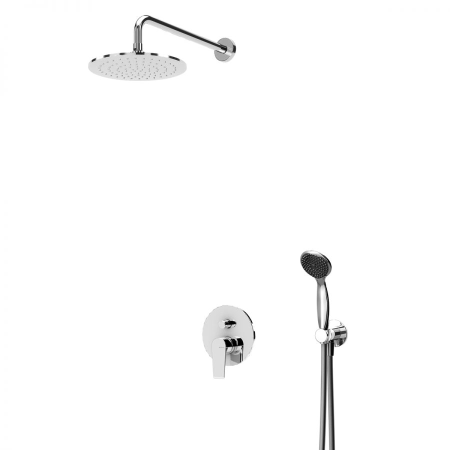 Sistem de dus incastrat BRUMA NAUTIC cu baterie monocomanda dus fix crom