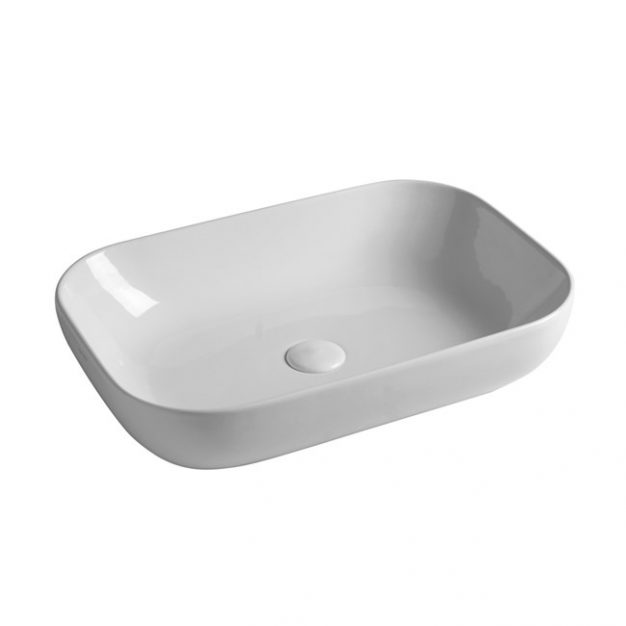 Lavoar pe blat- GSG Easy 60 , Dreptunghiular, Alb