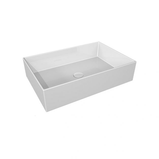 Lavoar pe blat GSG Zenith 60 cm, Dreptunghiular, Alb