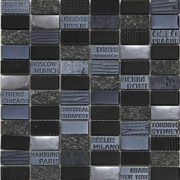 Mozaic Mosavit City Negro, 30x30