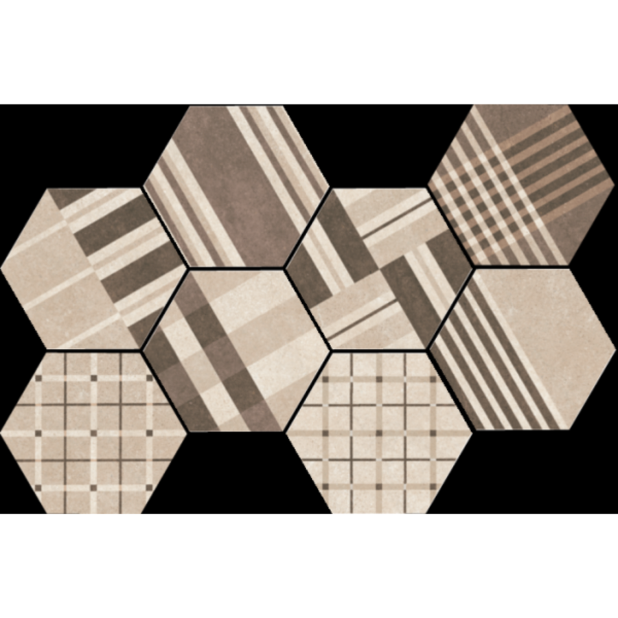Gresie  EQUIPE Hexatile Cement Geo Sand 17.5x20 cm