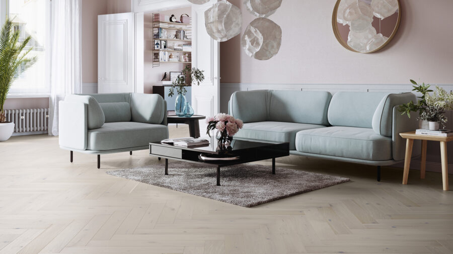 Parchet triplustratificat Barlinek Stejar Vibrance Herringbone 110 - imagine 2