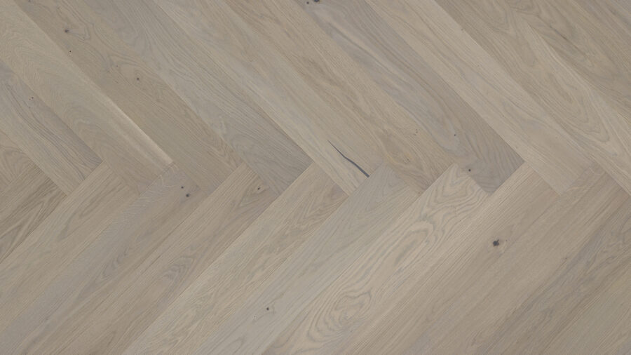 Parchet triplustratificat Barlinek Stejar Marzipan Muffin Herringbone 130 cm
