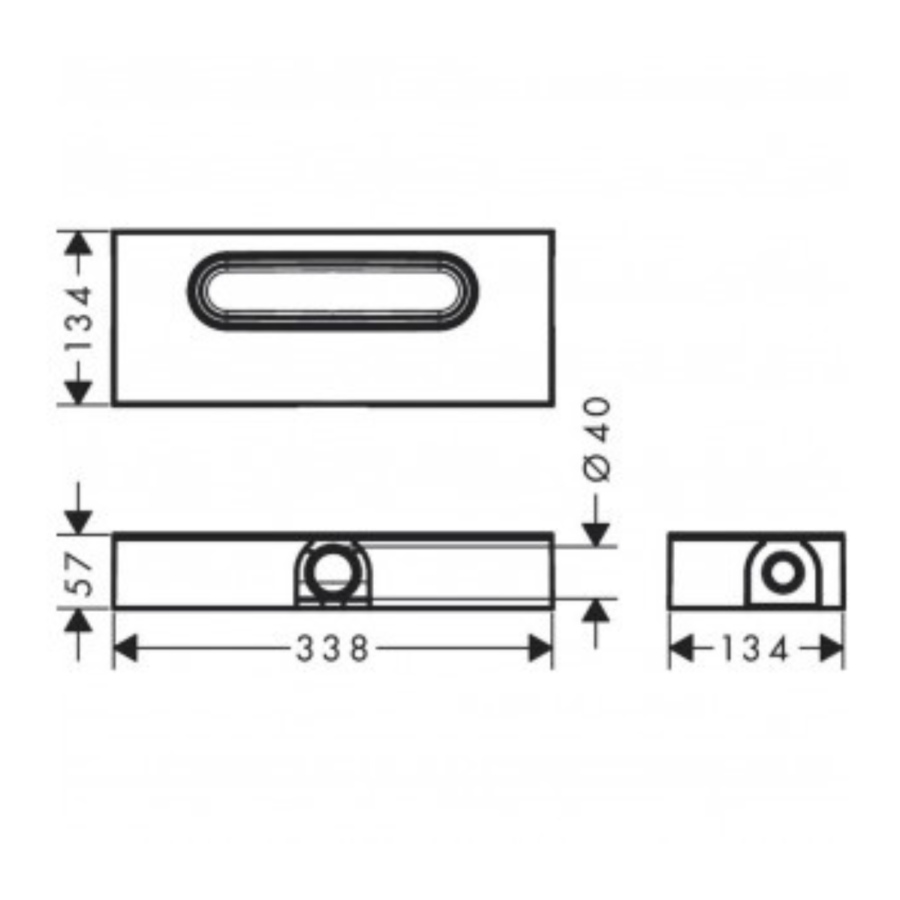 Sifon pardoseală  uBox  Hansgrohe - imagine 2
