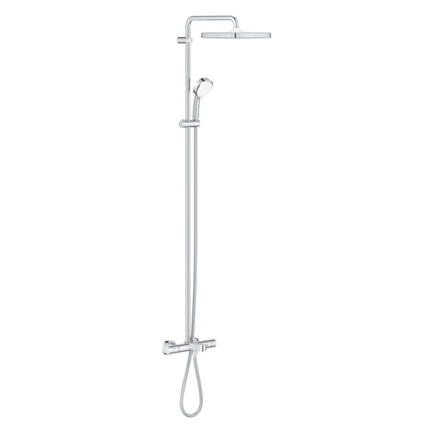 Coloană de duș Grohe Cosmopolitan Cube New Tempesta 250 cu baterie cadă termostatată