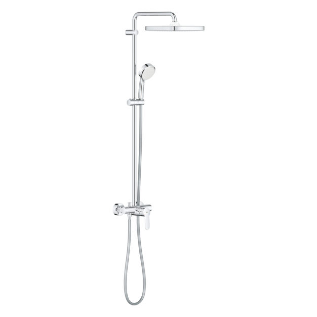 Coloană de duș Grohe Cosmopolitan Cube New Tempesta 250 cu baterie monocomandă