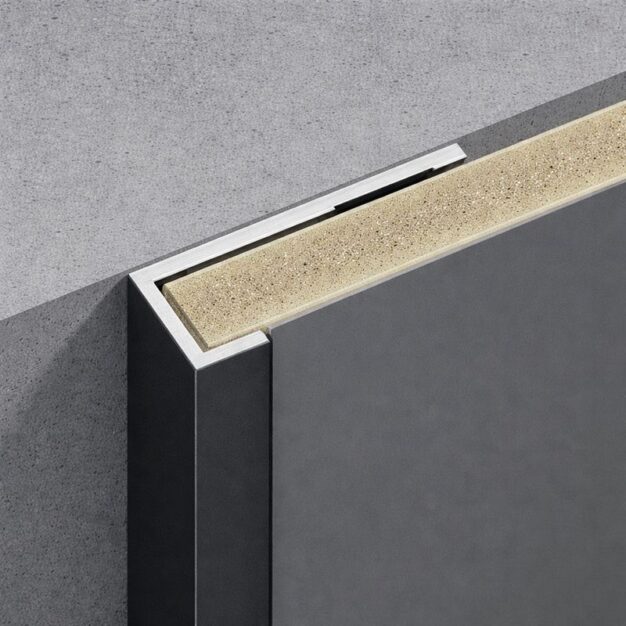 Profil de aluminiu pentru panouri decorative WPC 5 mm - capăt terminal