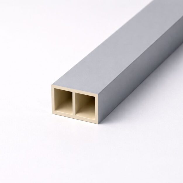 riflaj tavan si perete despartitor wpc profile inchise ultra rigide 60x25mm certificare foc B1