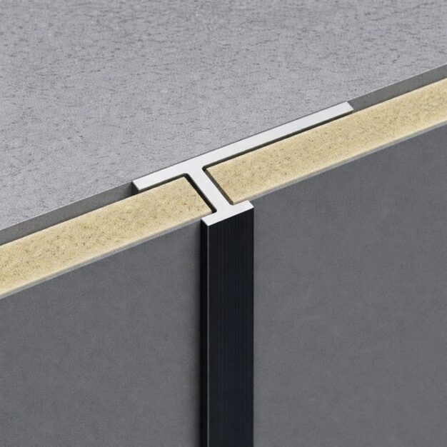 Profil de aluminiu pentru panouri de 8 mm- îmbinare dreapta profil H