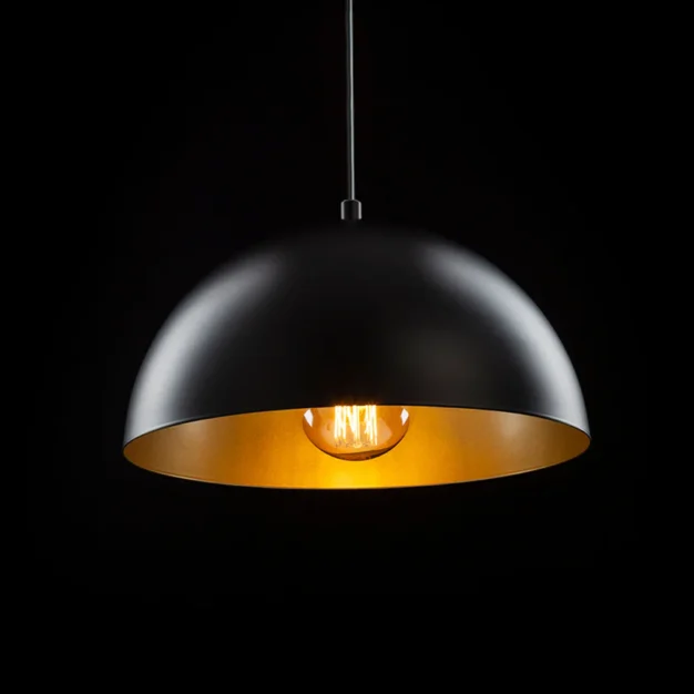 pendul Gladys 30 Rendl abajur sticla alba texturata forma sferica iluminat modern