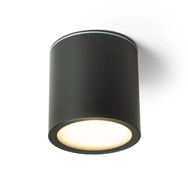 plafoniera Dune ES111 Rendl spot aplicat tavan cilindric orientabil negru mat