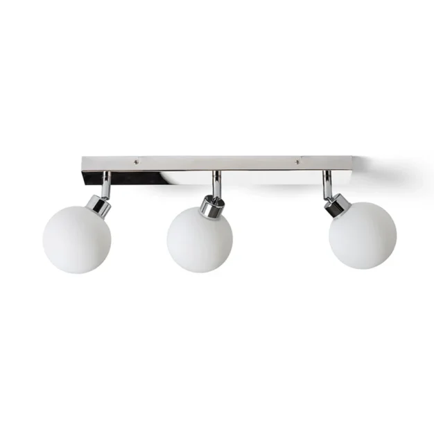 plafoniera Bolly III Rendl trei spoturi cilindrice negru mat design modern plafon